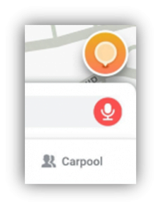 נכנסים לאפליקציית ה waze. לחצו על העיגול הכתום שמופיע בצד ימין בתחתית המסך